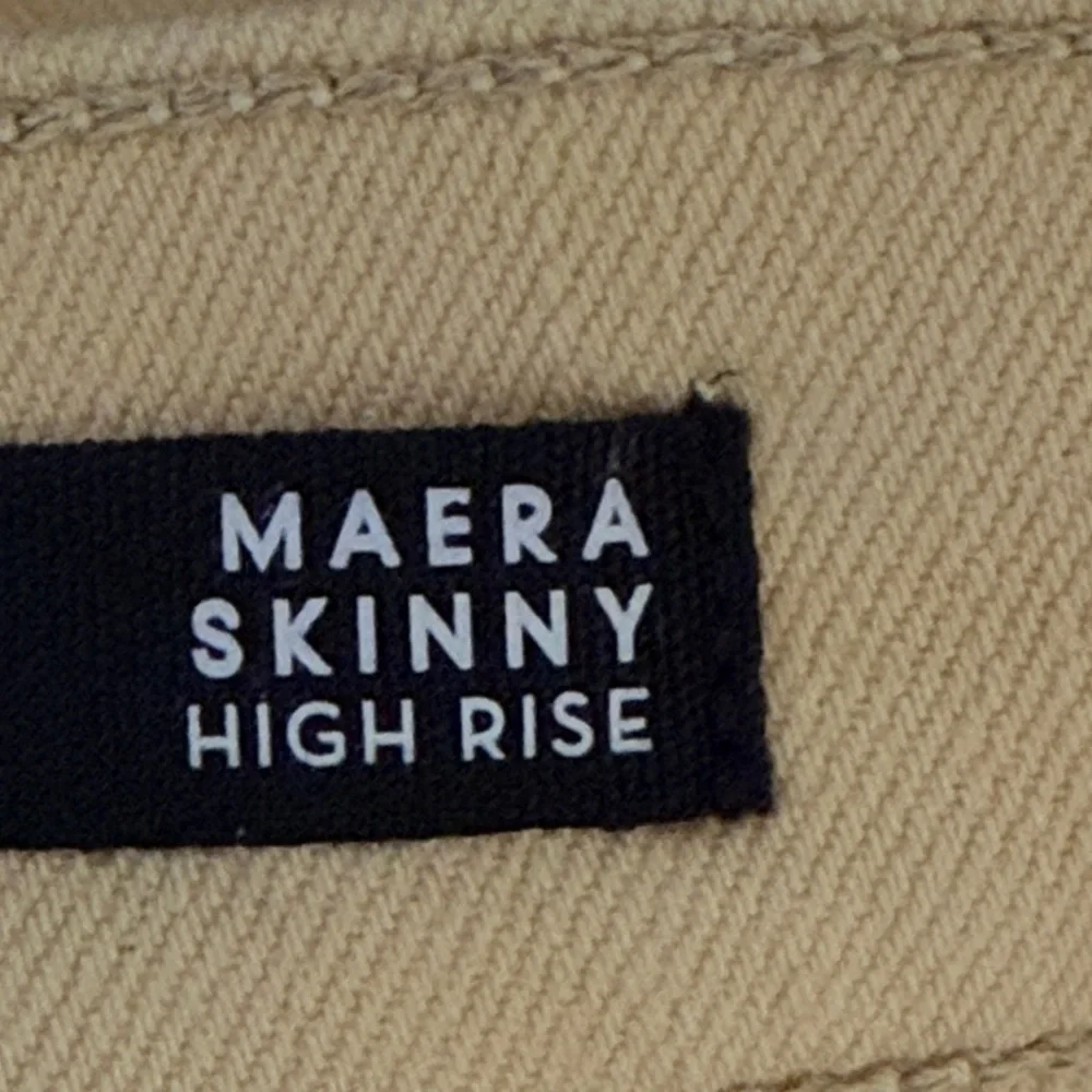 Veronica Beard Women 30/10 Maera High-Waisted Wash Mustard Yellow Skinny Jeans‎
